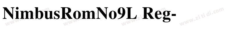 NimbusRomNo9L Reg字体转换